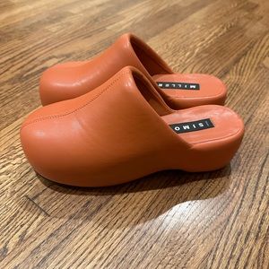 Simon miller bubble clog sepia brown 37 like new worn twice